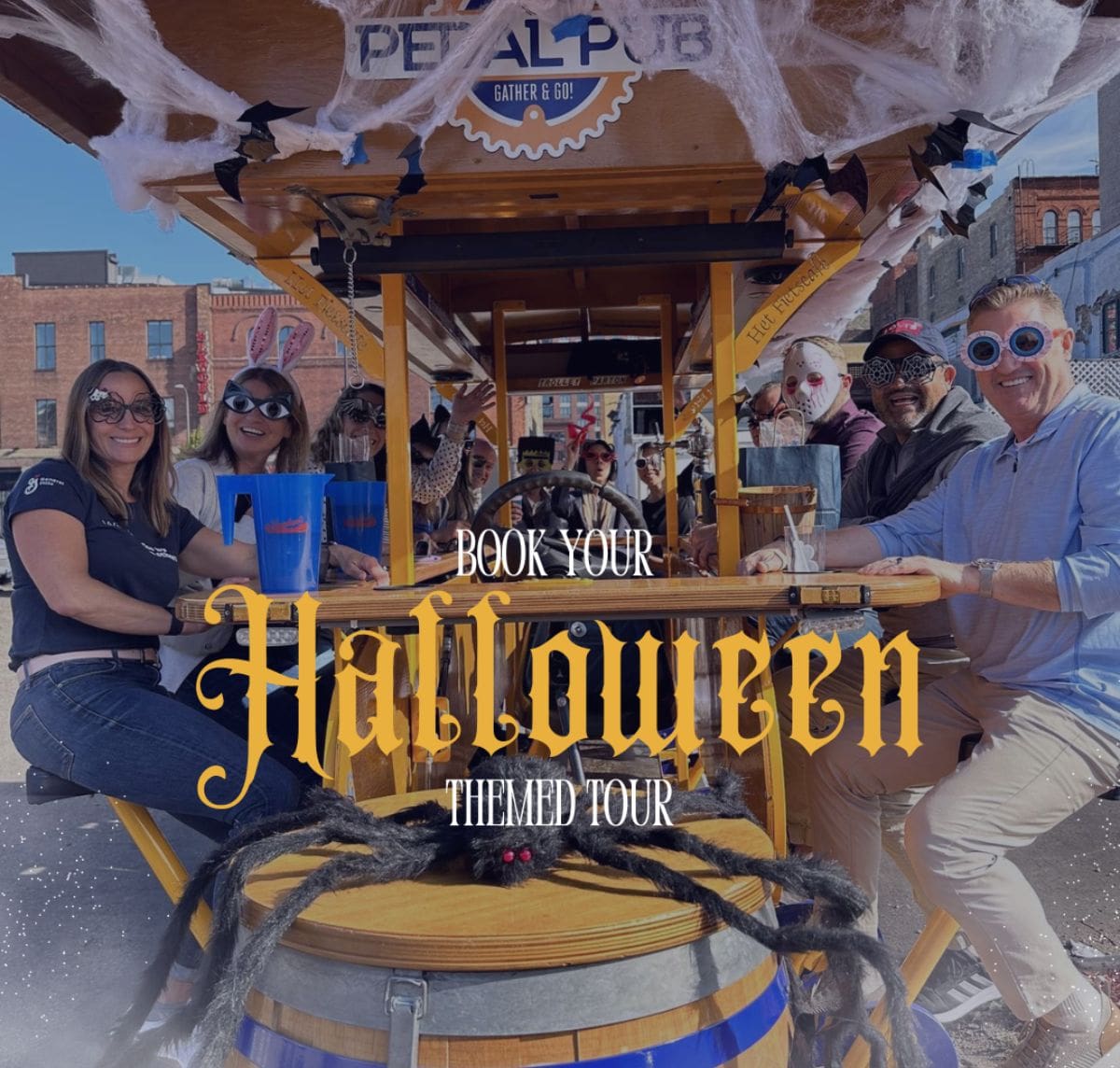 Halloween Tour on Louisville party bike